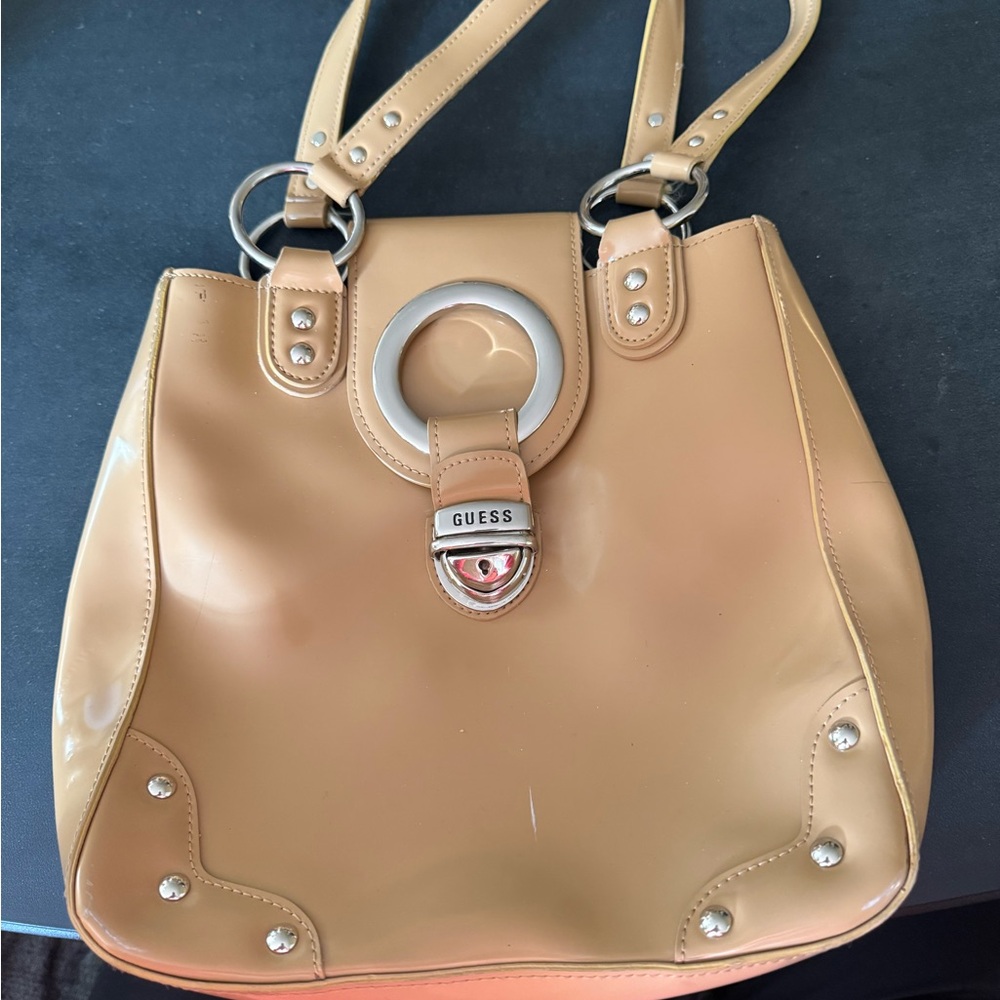 Guess Y2K Beige Women's Shoulder Bag